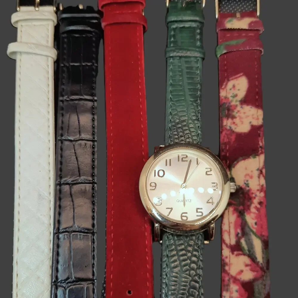 Mixit Interchangeable Watches Set of Two Womens Gold Silver Tone New Batteries